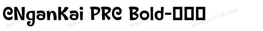 CNganKai PRC Bold字体转换